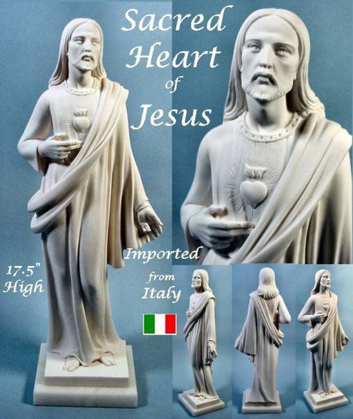 Sacred Heart Of Jesus Statue Marble